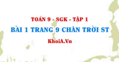 Bài 1 trang 9 Toán 9 Chân trời sáng tạo Tập 1